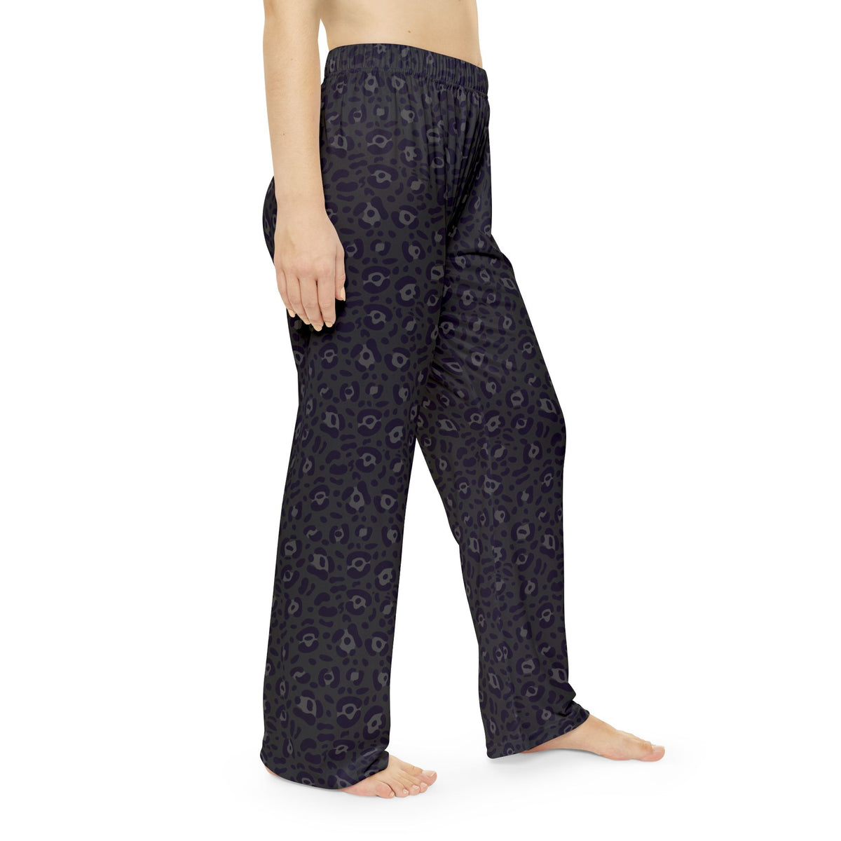 Shop Bold Black Leopard Print Women's Pajama Pants with a soft, relaxed fit for stylish lounging, cozy nights, and effortless comfort. Refresh your sleepwear with Bold Black Leopard Print Women's Pajama Pants—an eye-catching choice for relaxing in comfort at home. Buy Bold Black Leopard Print Women's Pajama Pants, made for a statement sleepwear look and comfortable all-day lounging at home.