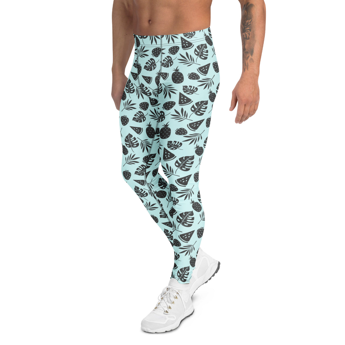 Shop Botanical Style Men's Leggings in Tropical Pattern Activewear for a standout activewear look with stretch fabric, tropical flair, and comfort. Botanical Style Men's Leggings in Tropical Pattern bring bold comfort and flexible performance to workouts, festivals, and everyday looks. Buy Botanical Style Men's Leggings in Tropical Pattern, designed with vibrant leaf prints, a supportive fit, and all-day comfort.