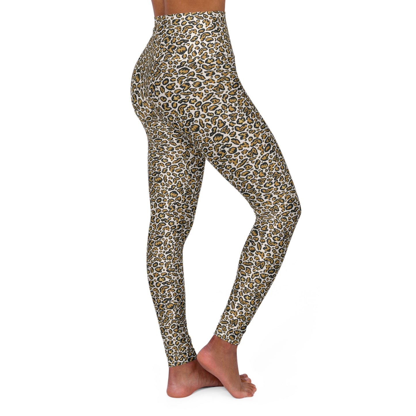 Versatile Elegant Leopard Print High Waisted Yoga Leggings Activewear