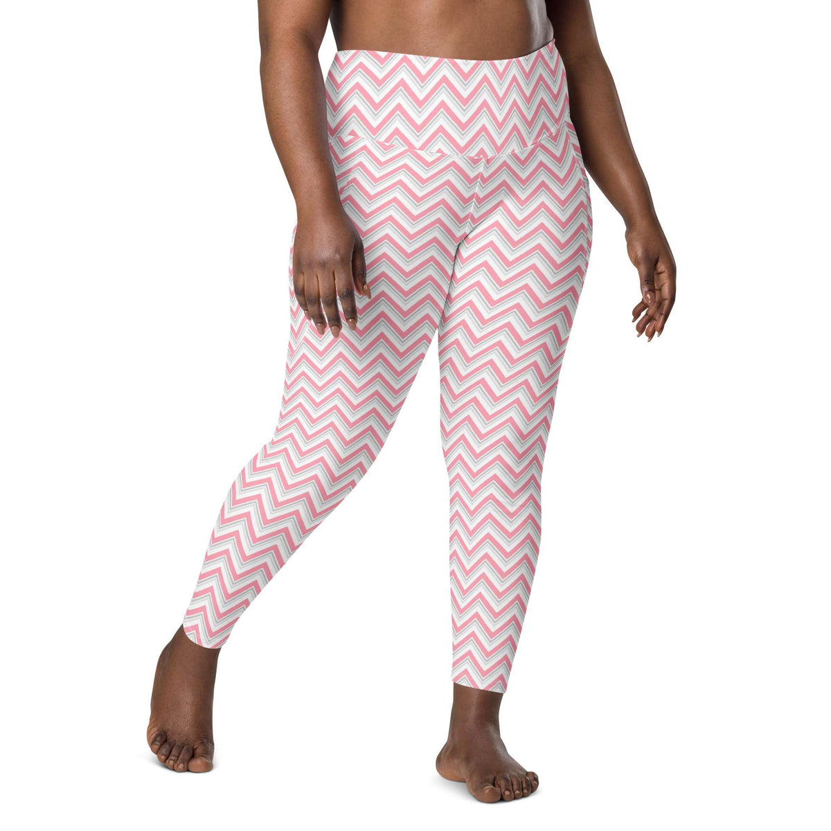 Buy Pink Chevron ZigZag Print Leggings with Pockets Activewear Online Shop Pink Chevron ZigZag Print Leggings with Pockets Activewear, designed for bold style, flexible comfort, and everyday movement. Refresh your gym wardrobe with Pink Chevron ZigZag Print Leggings with Pockets Activewear—where statement style meets practical comfort. Purchase Pink Chevron ZigZag Print Leggings with Pockets Activewear for workouts, errands, and all-day comfort with a vibrant edge.