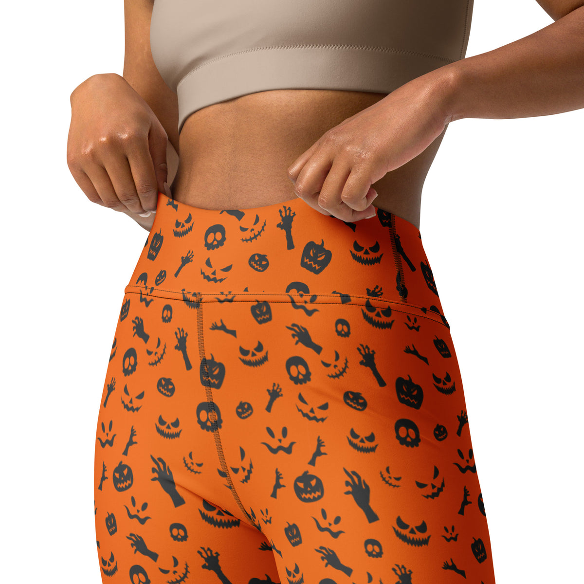 Shop Unique Orange Halloween Leggings with Cute Spooky Pattern Activewear for playful seasonal style, comfy wear, and festive fall outfits. Add festive flair with Orange Halloween Leggings with Cute Spooky Pattern—perfect for cozy, playful Halloween style all season long. Buy Orange Halloween Leggings with Cute Spooky Pattern, a fun and comfortable choice for parties, fall days, and spooky season.