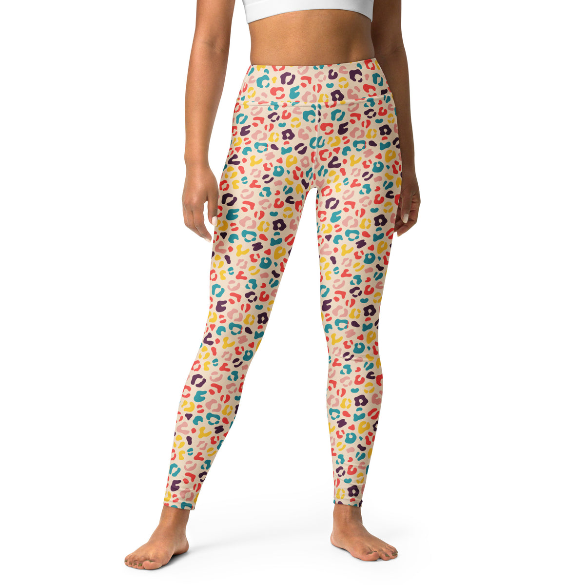 Shop Bold Groovy Colorful Leopard Pattern Yoga Leggings Active Wear for a playful statement look that pairs eye-catching print with everyday flexibility. Buy Bold Groovy Colorful Leopard Pattern Yoga Leggings bring retro flair and flexible comfort to workouts, yoga flows, and everyday style. Move with confidence in Bold Groovy Colorful Leopard Pattern Yoga Leggings, designed for vibrant style, stretch comfort, and active days.