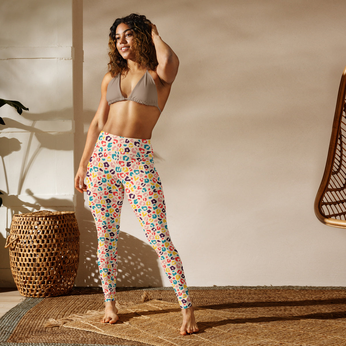 Shop Bold Groovy Colorful Leopard Pattern Yoga Leggings Active Wear for a playful statement look that pairs eye-catching print with everyday flexibility. Buy Bold Groovy Colorful Leopard Pattern Yoga Leggings bring retro flair and flexible comfort to workouts, yoga flows, and everyday style. Move with confidence in Bold Groovy Colorful Leopard Pattern Yoga Leggings, designed for vibrant style, stretch comfort, and active days.