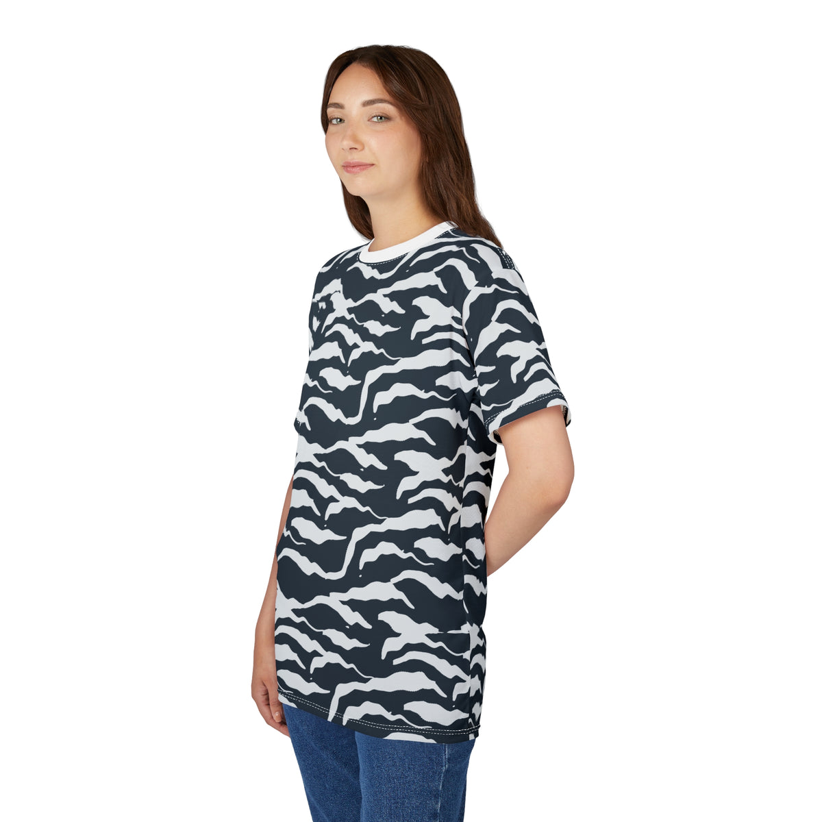 Shop Best Bold Minimalist Wave Camo Pattern Graphic T-Shirt, a clean and modern tee that adds subtle camo-inspired style to casual everyday looks. Refresh your wardrobe with the Minimalist Wave Camo Pattern Graphic T-Shirt, featuring a bold yet refined design for effortless casual style. Buy Minimalist Wave Camo Pattern Graphic T-Shirt for a sleek, understated look that blends wave-inspired graphics with modern streetwear appeal.