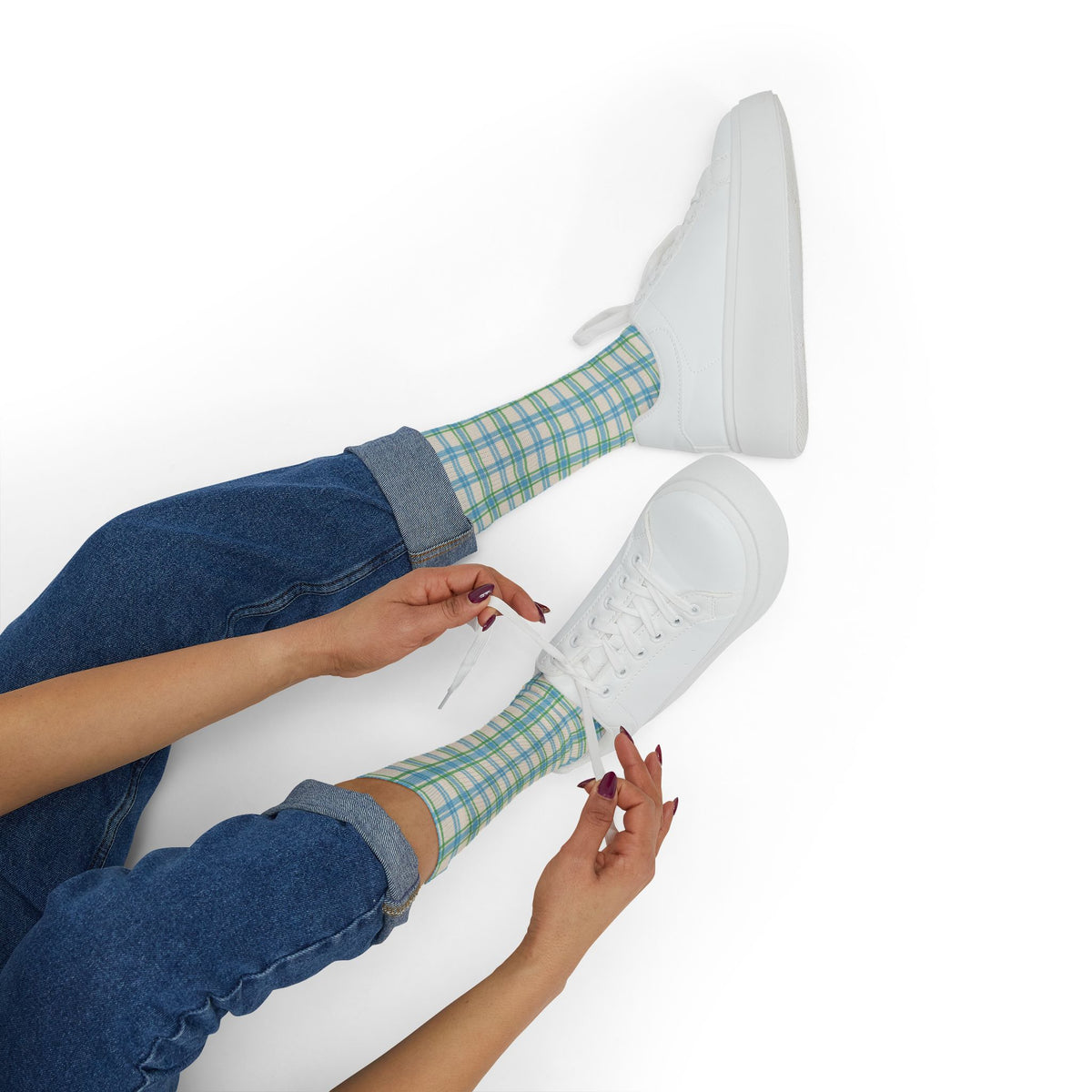 Soft Green Pastel Plaid Sublimation Crew Socks Casual Wear Shop Soft Green Pastel Plaid Sublimation Crew Socks Casual Wear for a cozy, colorful finishing touch to everyday outfits and relaxed looks. Add Soft Green Pastel Plaid Sublimation Crew Socks Casual Wear to your sock drawer for an easy, stylish match with casual looks. Buy Soft Green Pastel Plaid Sublimation Crew Socks Casual Wear, bringing subtle plaid charm and a fresh pastel accent to daily outfits.