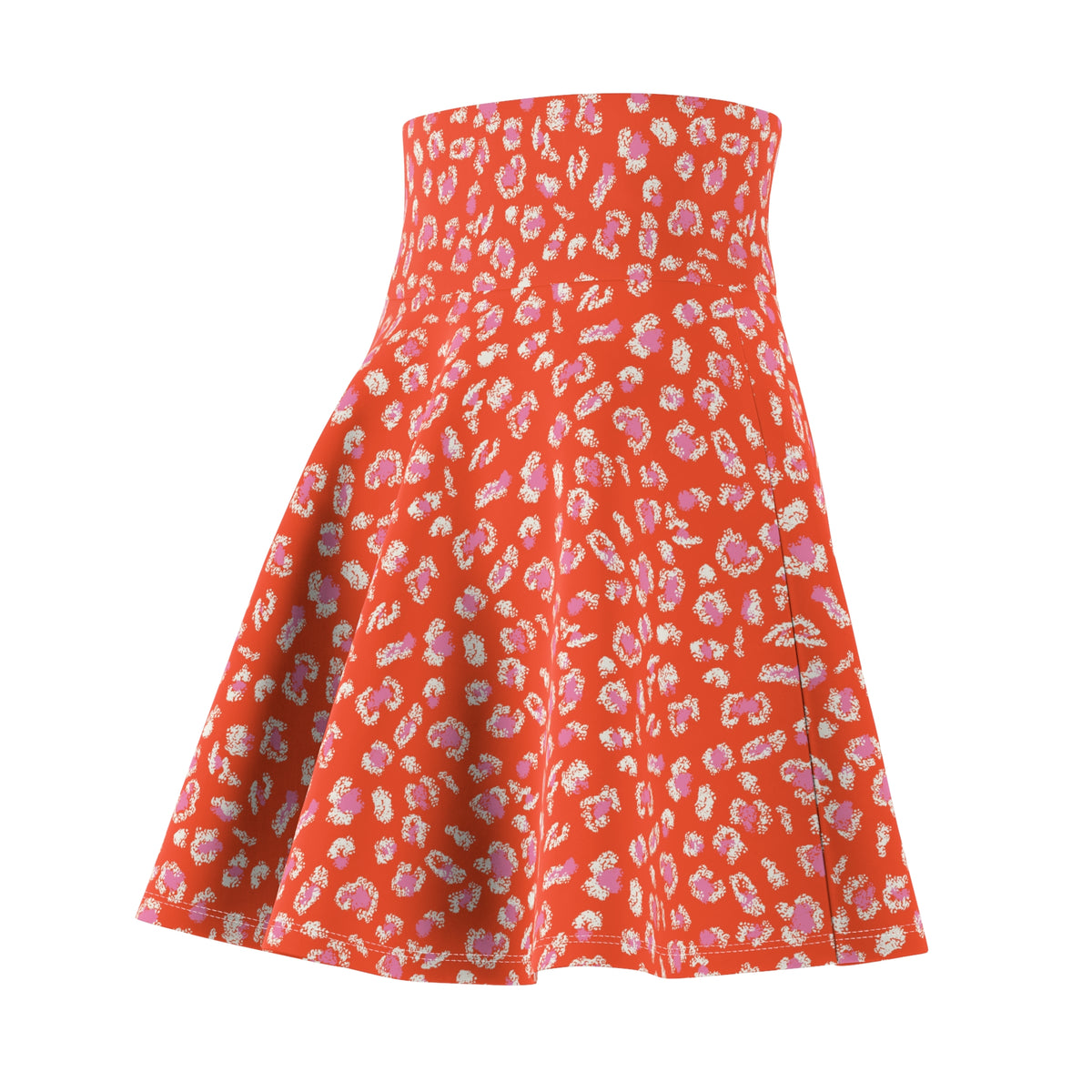 Shop Best Chic Bold Coral Leopard Print Women's Skater Skirt, featuring a flattering flare and standout color for playful, confident everyday style. Make a statement in the Bold Coral Leopard Print Women's Skater Skirt. Its twirl-ready silhouette brings fierce, feminine style to any look. Buy Cute Bold Coral Leopard Print Women's Skater Skirt for a vibrant, flattering piece that pairs easily with tees, blouses, and more.