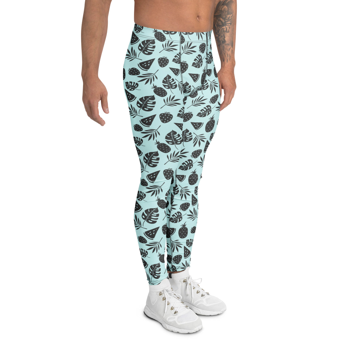 Shop Botanical Style Men's Leggings in Tropical Pattern Activewear for a standout activewear look with stretch fabric, tropical flair, and comfort. Botanical Style Men's Leggings in Tropical Pattern bring bold comfort and flexible performance to workouts, festivals, and everyday looks. Buy Botanical Style Men's Leggings in Tropical Pattern, designed with vibrant leaf prints, a supportive fit, and all-day comfort.