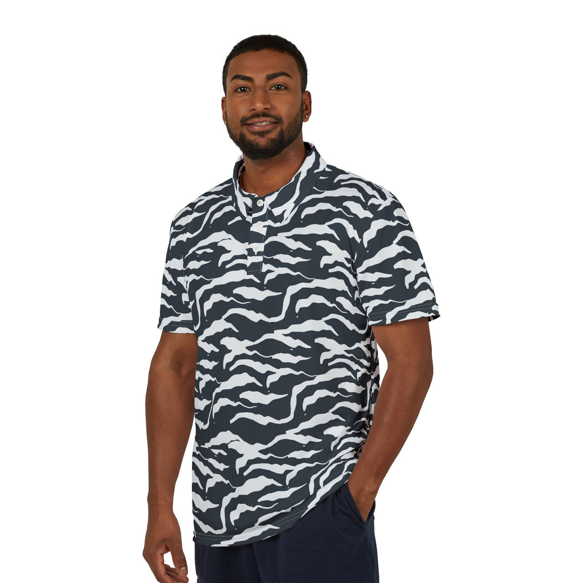 Shop Best Camouflage Striped Fashionable Unisex Polo Shirt Casual Wear for a comfortable, standout look that moves effortlessly from day to night. Elevate your wardrobe with Camouflage Striped Fashionable Unisex Polo Shirt Casual Wear—an easy, stylish choice for any casual occasion. Buy Camouflage Striped Fashionable Unisex Polo Shirt Casual Wear, blending bold style, comfort, and versatile everyday appeal.