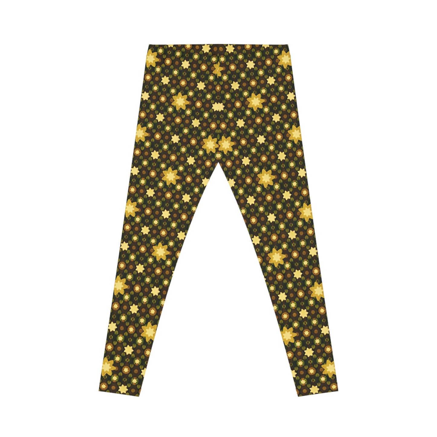 Chic Bold Comfortable Elegant Gold Starburst Women's Casual Leggings
