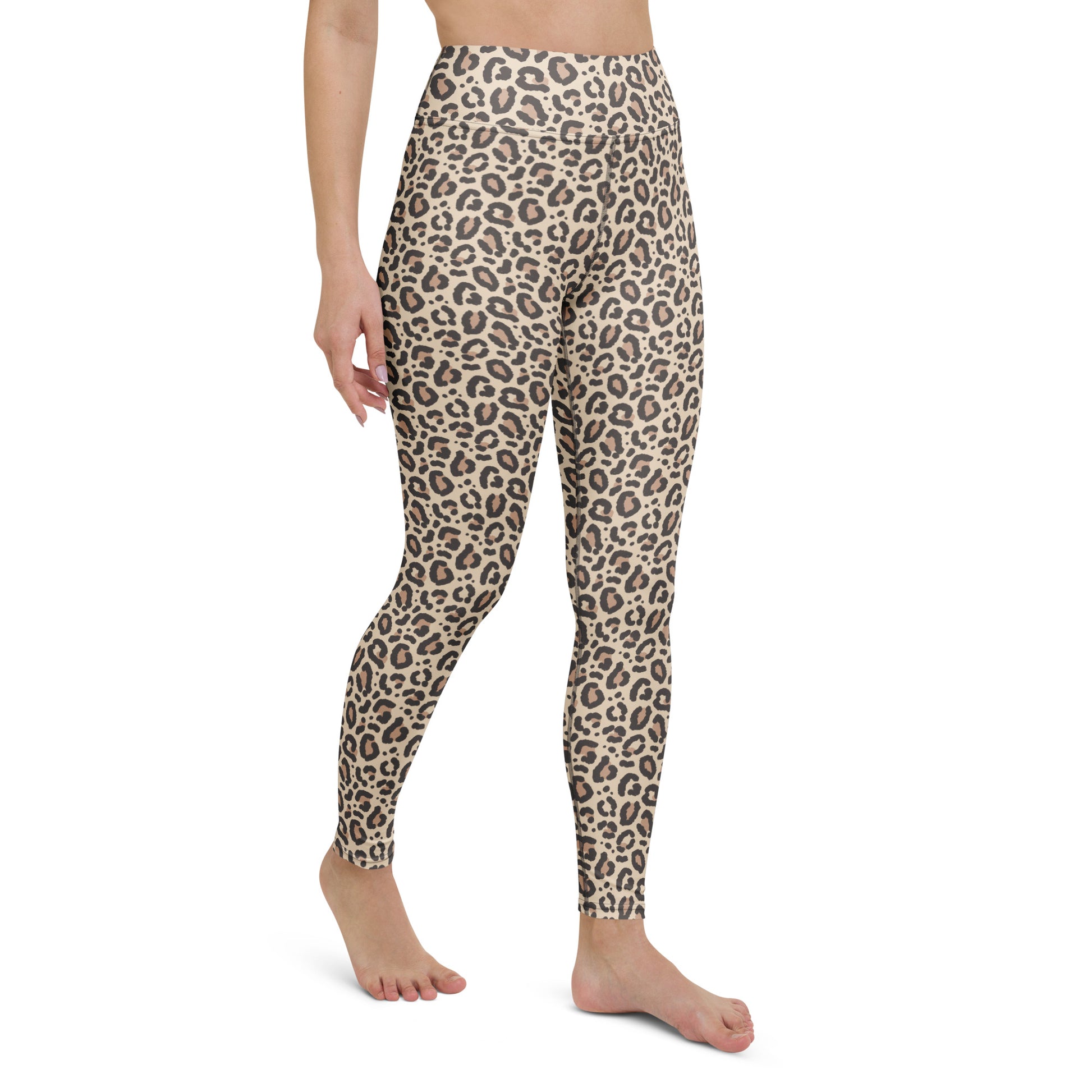 Chic Functional Comfortable Women's Leopard Print Yoga Leggings for Activewear