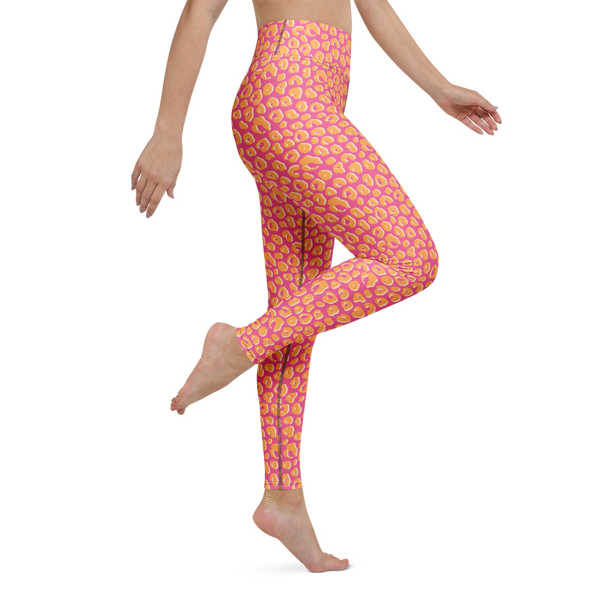 Chic Functional Trendy Y2K Leopard Pattern Yoga Leggings for Activewear
