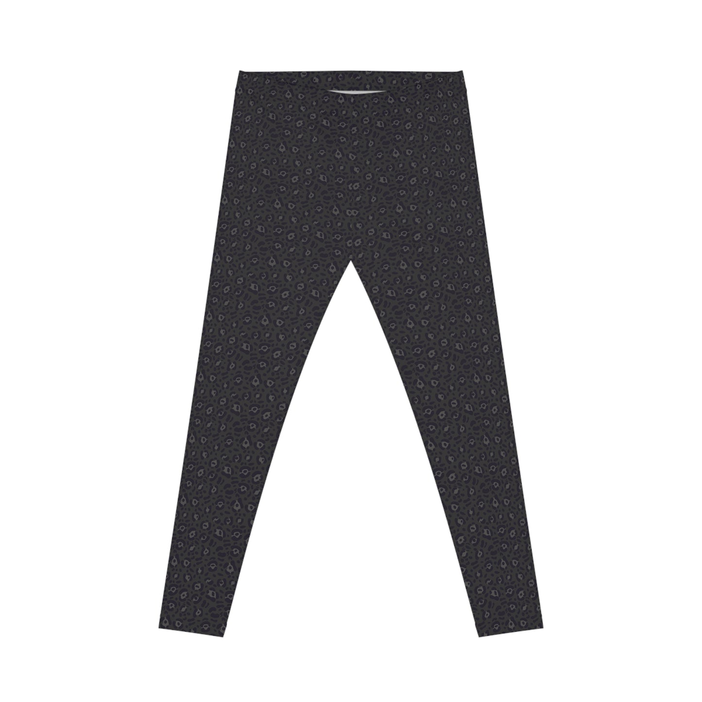 Comfortable Black Leopard Print Women's Casual Leggings