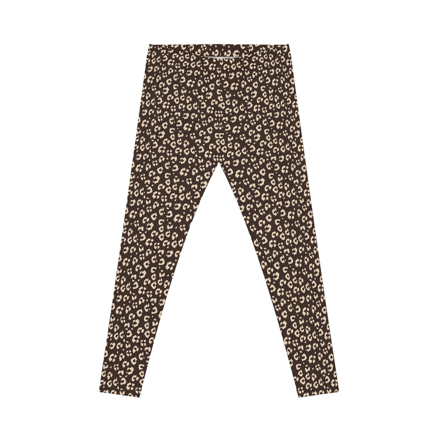 Comfortable Bold Brown Leopard Print Women's Casual Leggings for Activewear