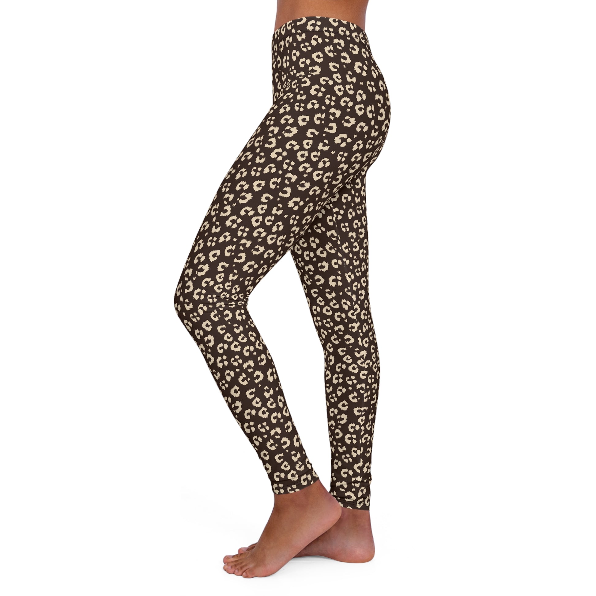 Comfortable Bold Leopard Print Women's Casual Spandex Leggings for Activewear