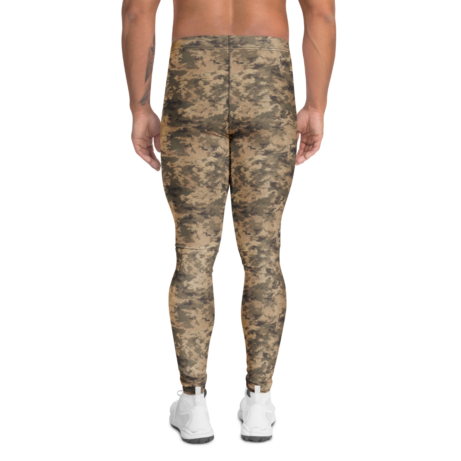 Comfortable Bold Tactical Camouflage Print Men's Leggings for Activewear