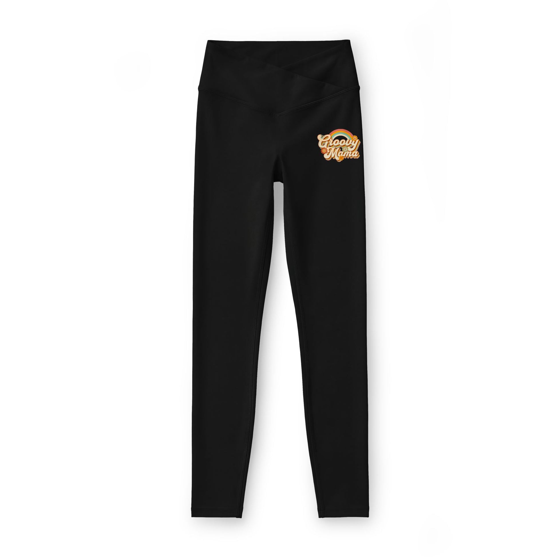 Comfortable Chic Bold Women's Luxe Leggings Hippie Groovy Mama Activewear