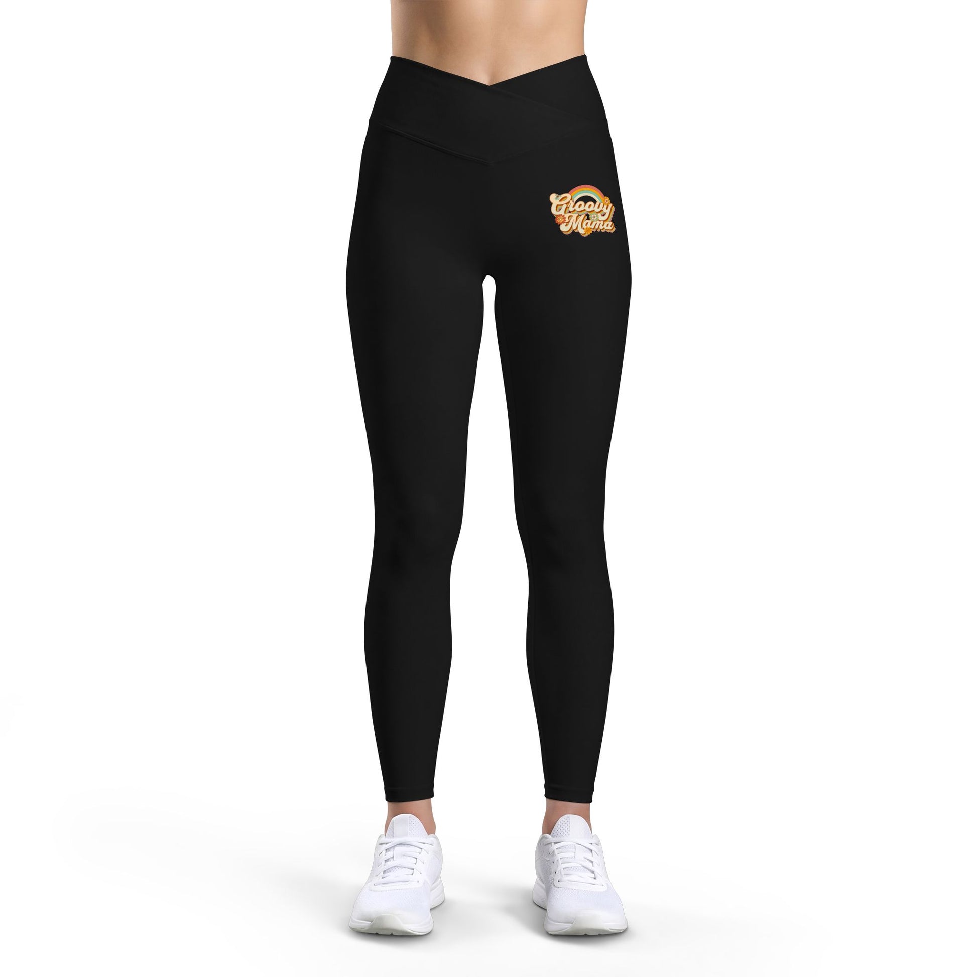 Comfortable Chic Bold Women's Luxe Leggings Hippie Groovy Mama for Activewear Pants