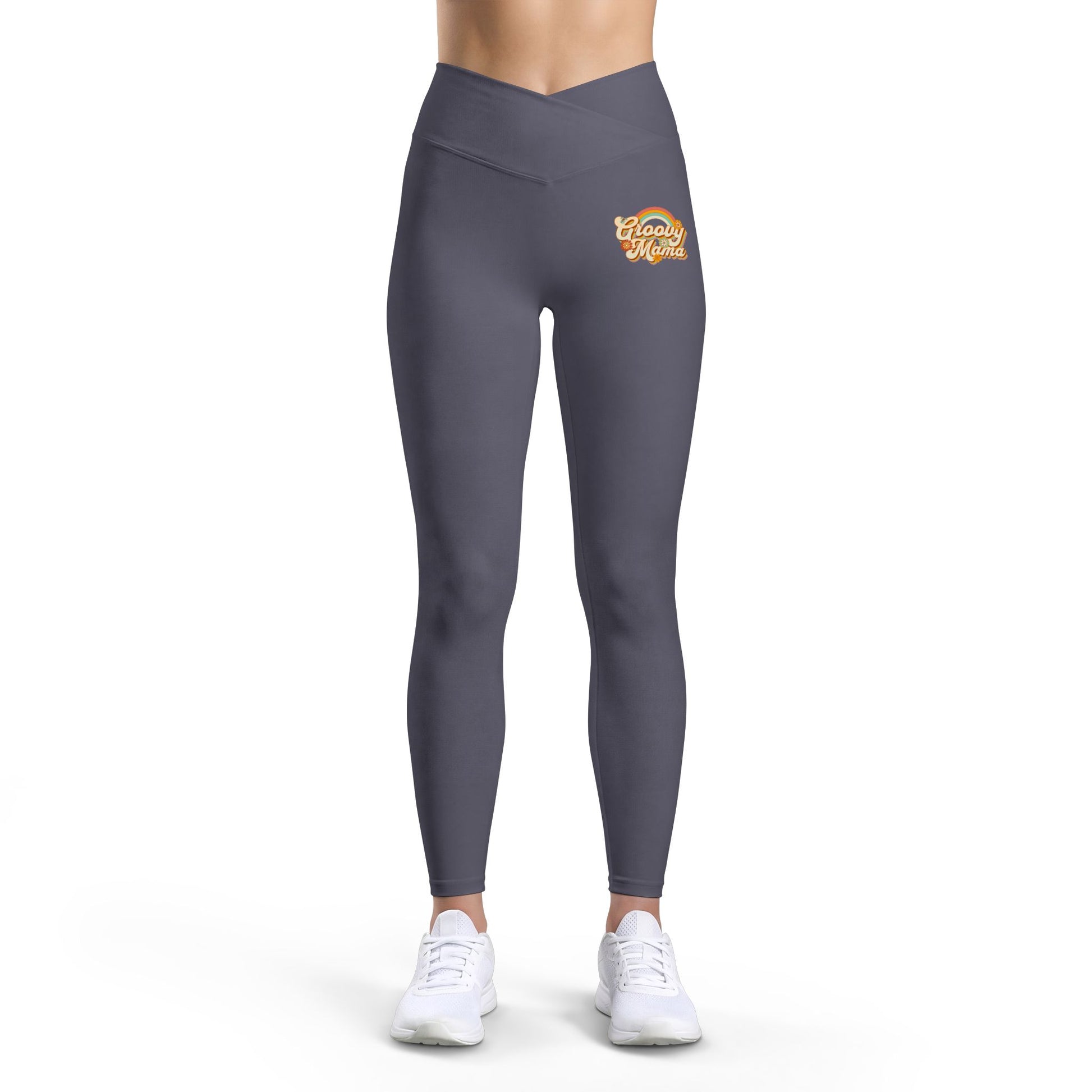 Comfortable Chic Women's Luxe Leggings Hippie Groovy Mama Activewear