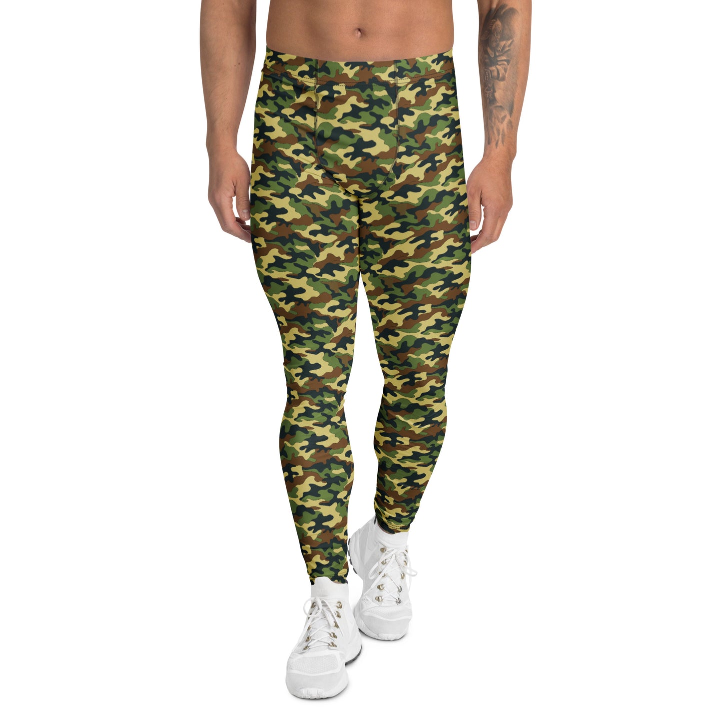 Comfortable Tactical Camouflage Pattern Men's Leggings for Activewear