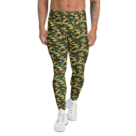 Comfortable Tactical Camouflage Pattern Men's Leggings for Activewear