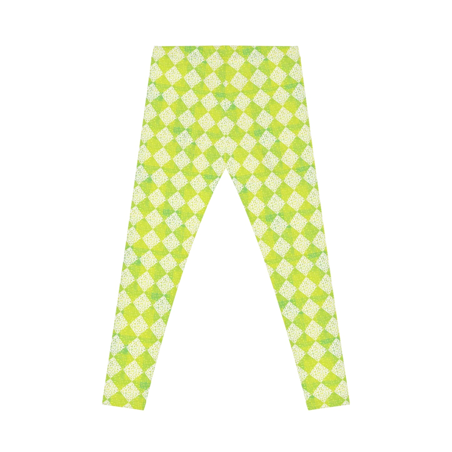 Elegant Bold Comfortable Gingham Plaid Argyle Print Women's Casual Leggings