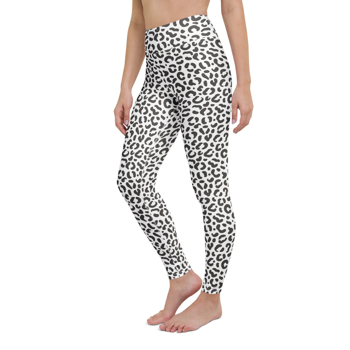 Elegant Bold Comfortable Yoga Leggings Bold Leopard Print