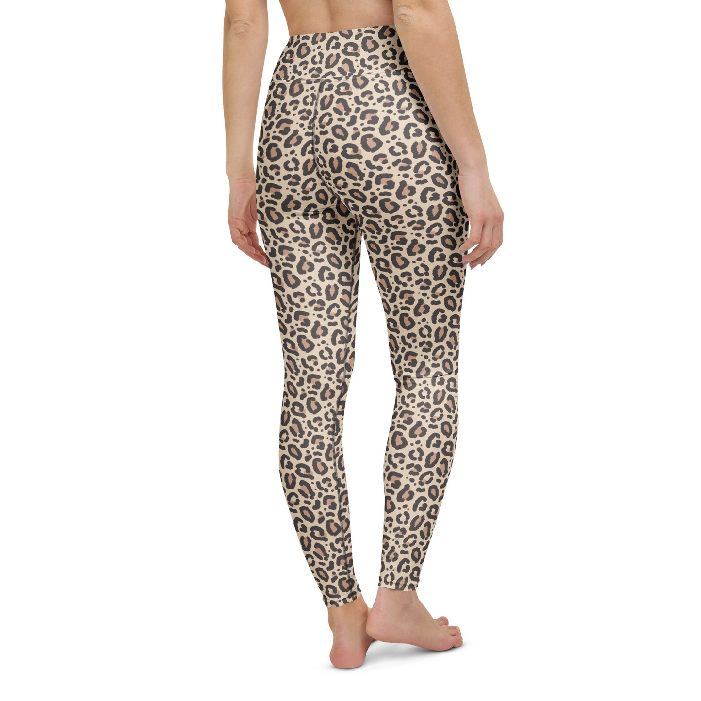 Elegant Comfortable Women's Leopard Print Yoga Leggings for Activewear