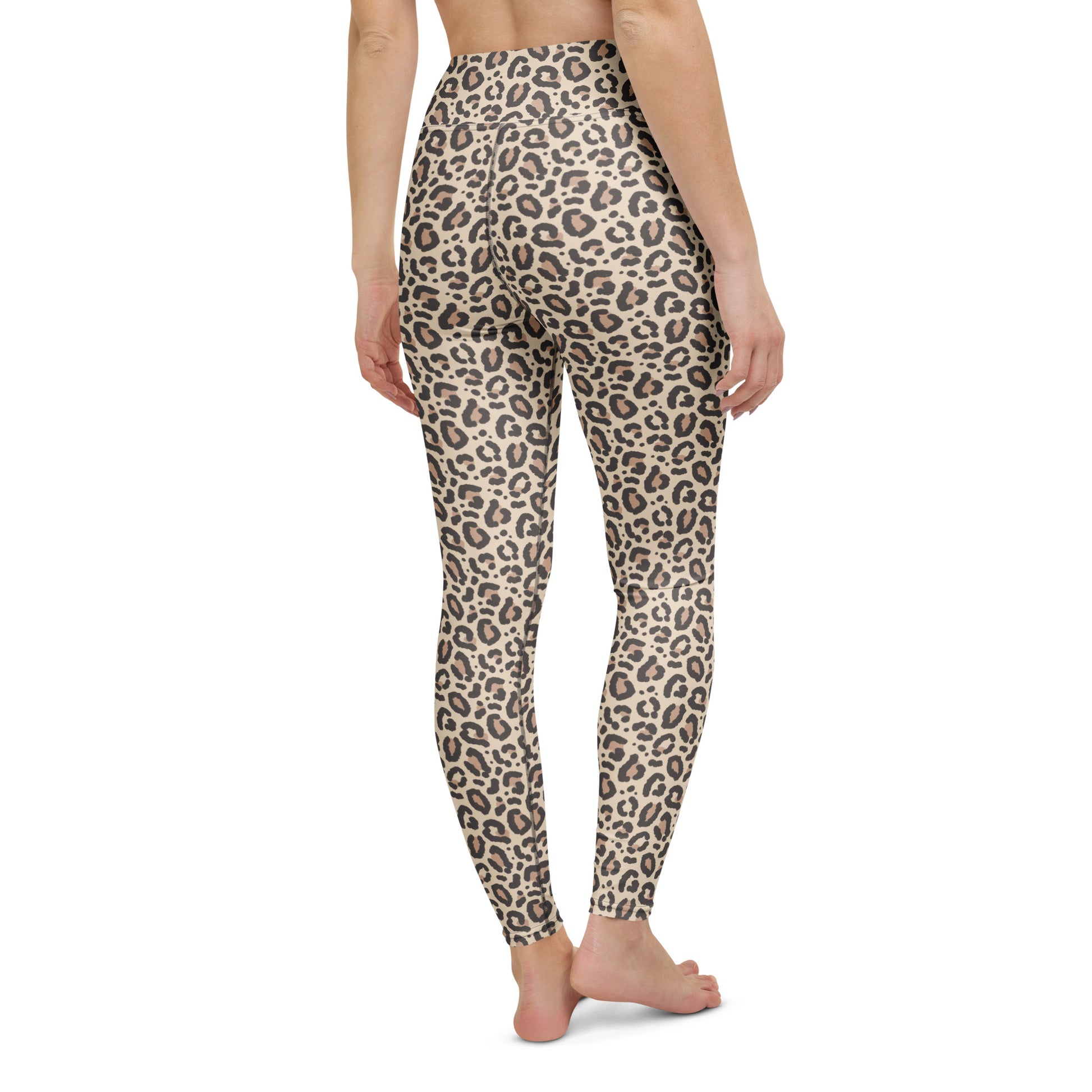 Elegant Comfortable Women's Leopard Print Yoga Leggings for Activewear