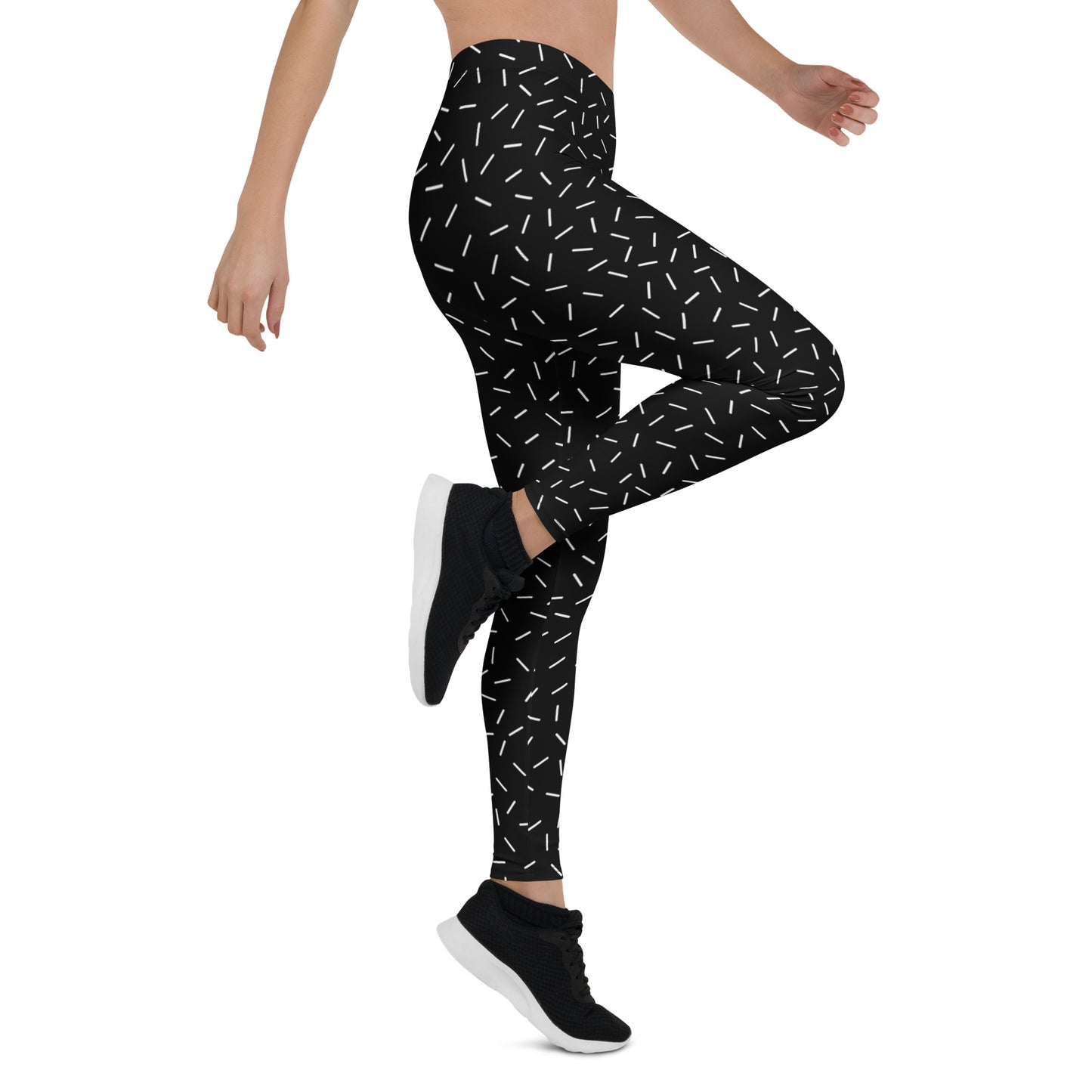Everyday Casual Leggings with Bold Sprinkle Pattern
