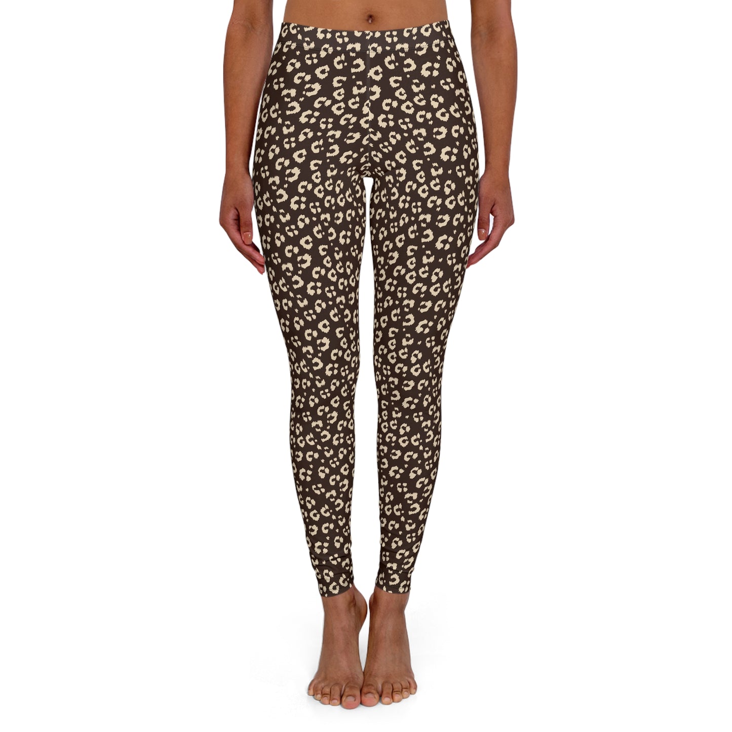 Leopard Print Women's Casual Spandex Leggings for Activewear