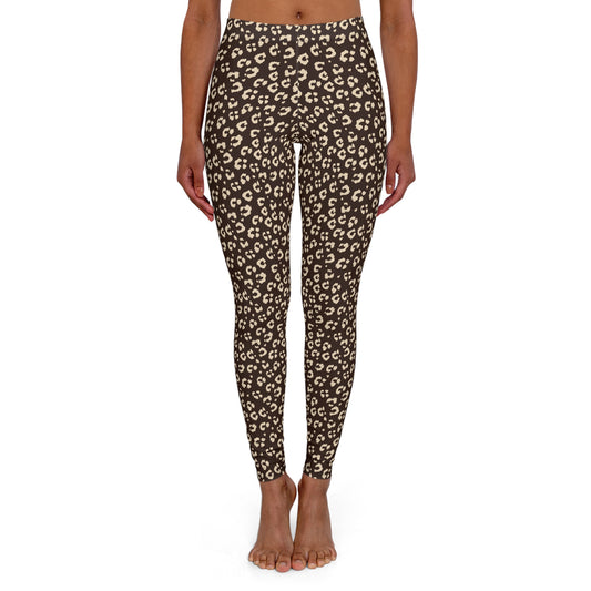 Leopard Print Women's Casual Spandex Leggings for Activewear