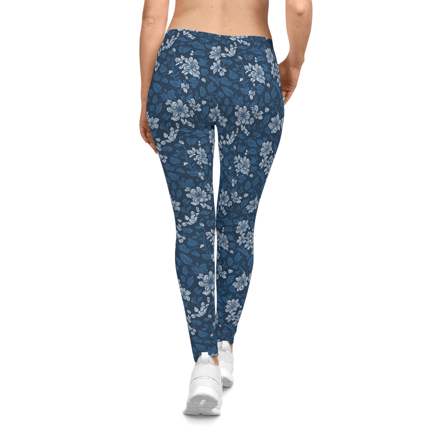 Modern Bold Comfortable Watercolor Spring Flowers Women's Casual Leggings