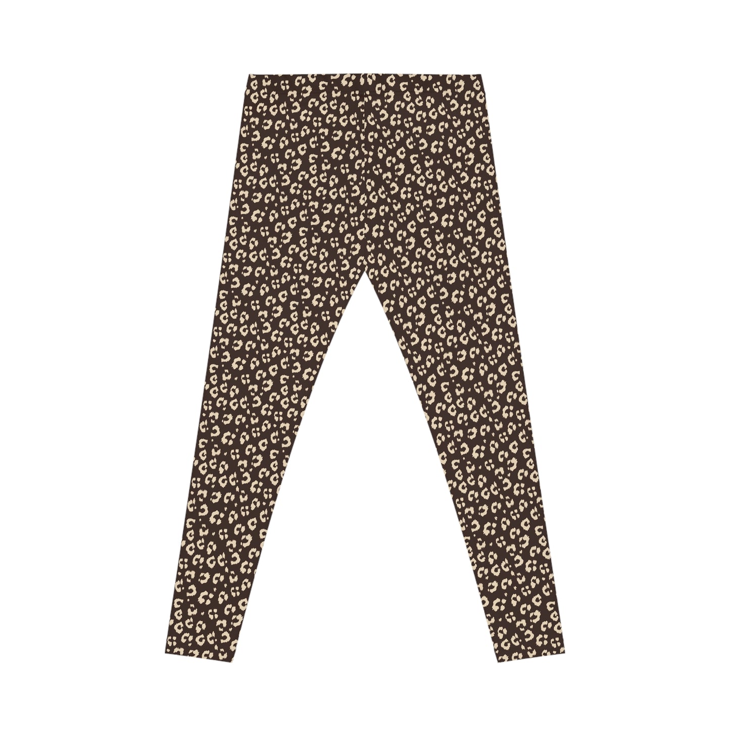 Stylish Bold Brown Leopard Print Women's Casual Leggings for Activewear