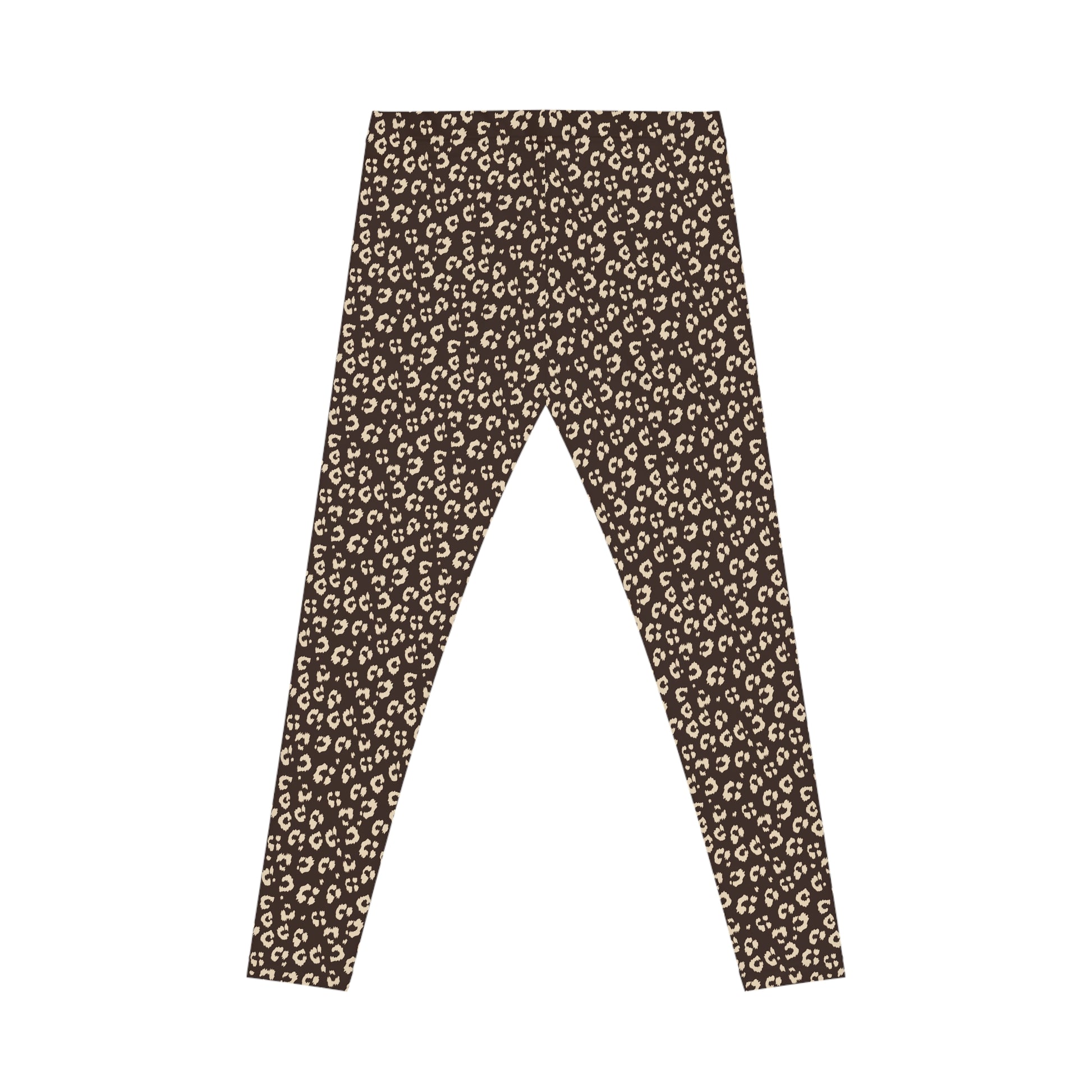 Stylish Bold Brown Leopard Print Women's Casual Leggings for Activewear