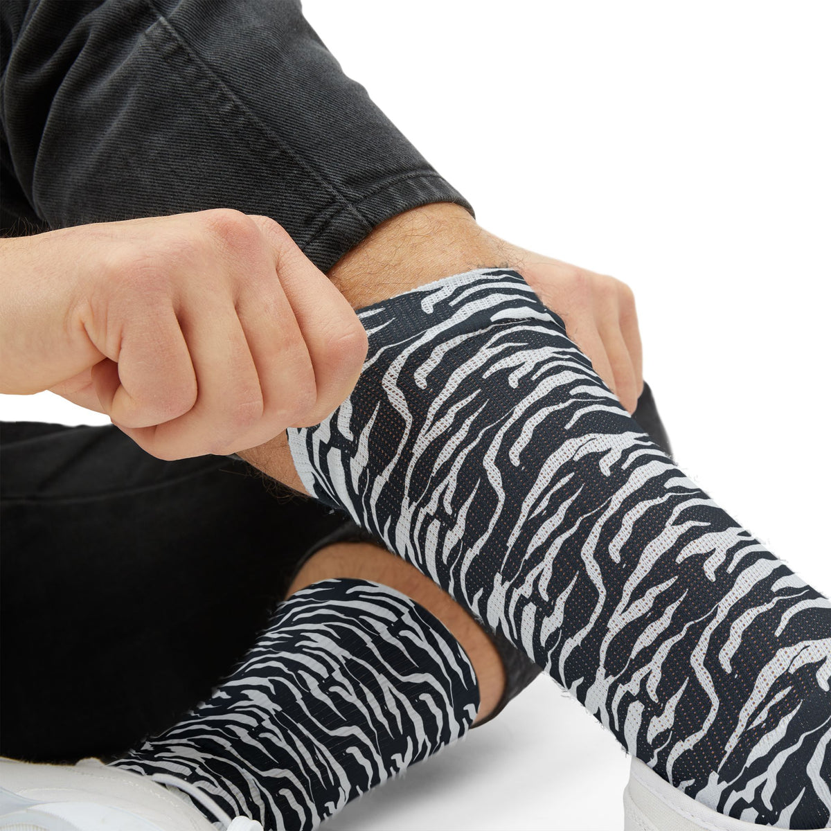 Shop Stylish Camouflage Striped Sublimation Crew Socks Casual Wear, featuring bold all-over color, a comfortable fit, and lasting everyday style. Elevate your sock drawer with Stylish Camouflage Striped Sublimation Crew Socks—vibrant, versatile footwear for daily wear and gifting. Buy Stylish Camouflage Striped Sublimation Crew Socks designed to add standout pattern, soft comfort, and personality to any outfit.
