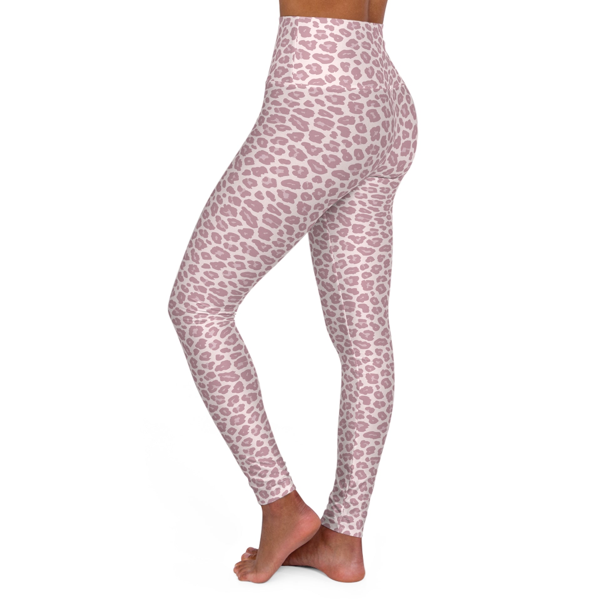 Stylish Chic Pink Leopard Print Pastel High Waist Yoga Leggings Activewear Shop Chic Pink Leopard Print Pastel High Waist Yoga Leggings offer soft stretch, a flattering fit, and standout style for workouts or weekends.