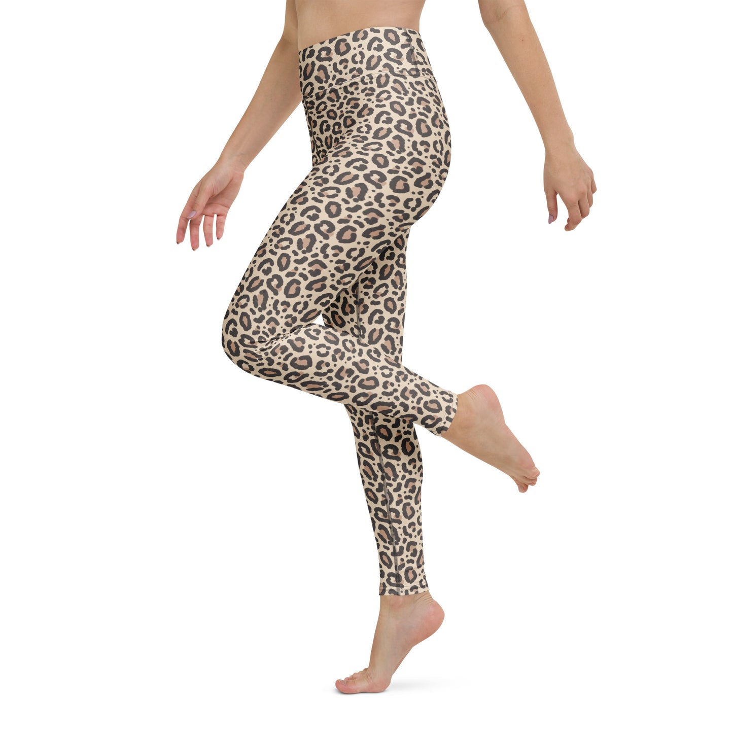 Stylish Comfortable Women's Leopard Print Yoga Leggings for Activewear