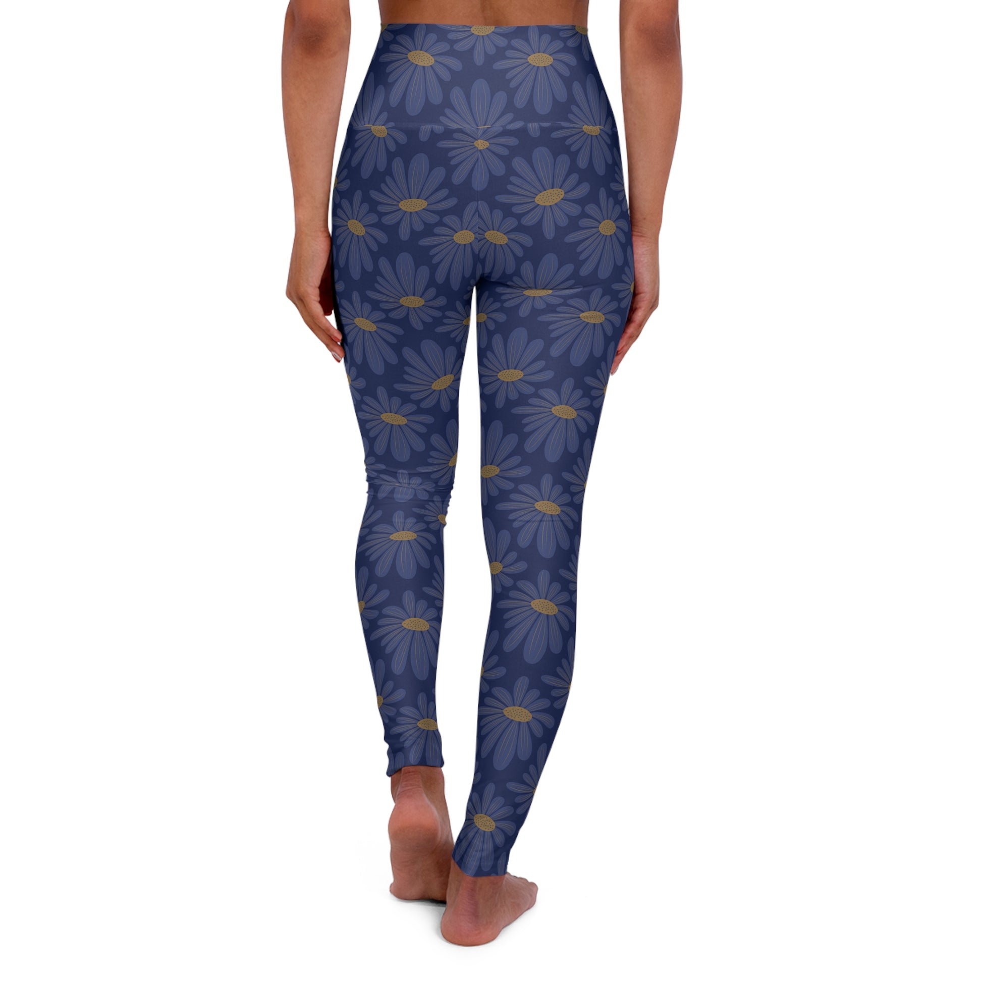 Stylish Navy Floral Yoga Leggings for Active Women Shop Stylish Navy Floral Elegant Yoga Leggings for Active Women—sleek, comfortable, and uniquely designed to elevate your active lifestyle.