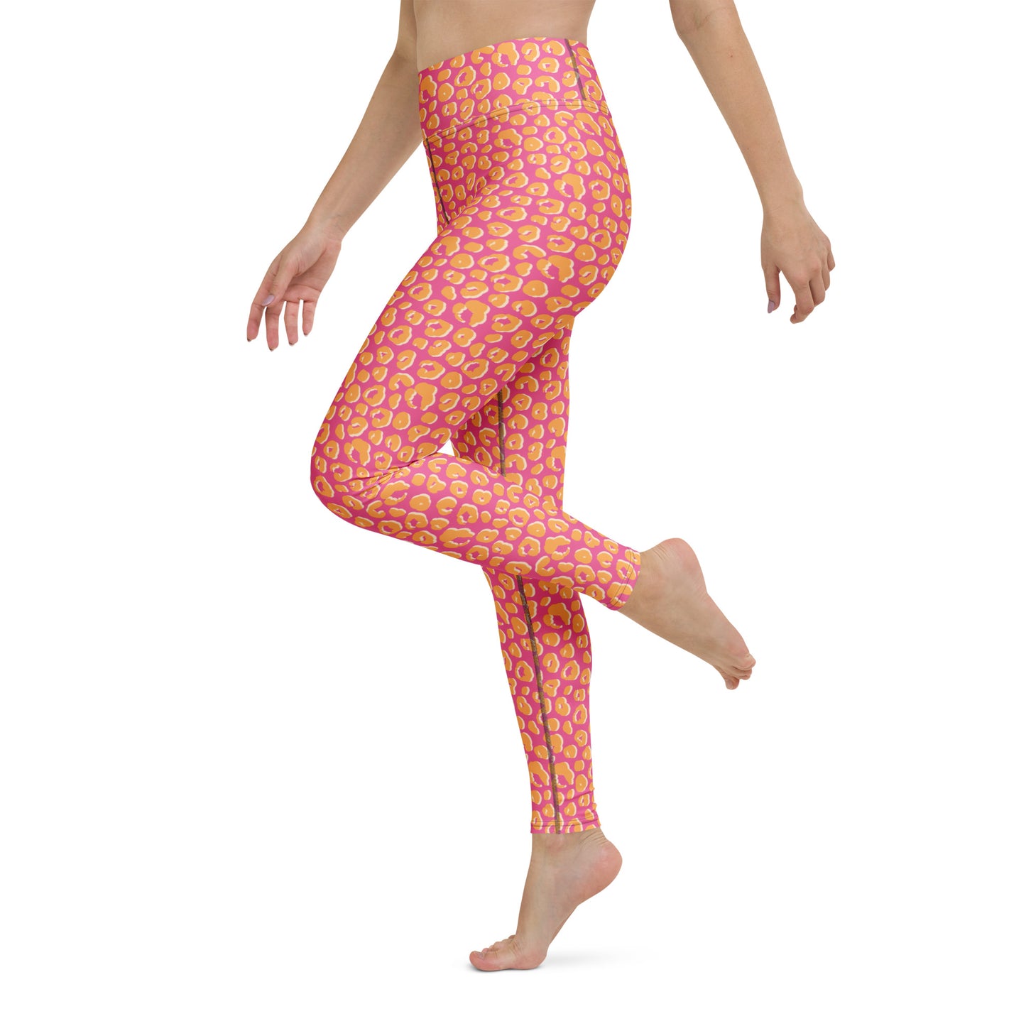 Stylish Trendy Y2K Leopard Pattern Yoga Leggings for Activewear