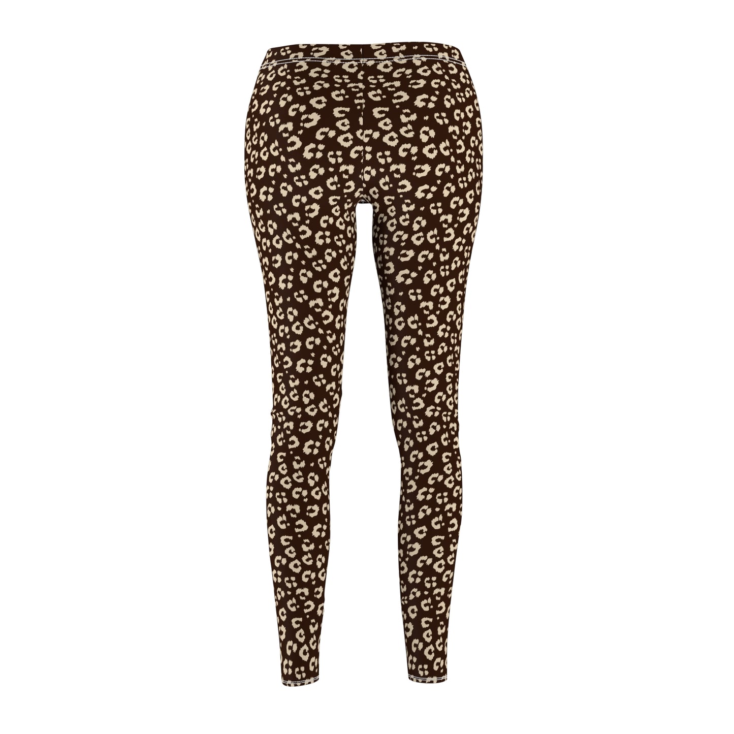 Trendy Bold Leopard Print Women's Cut Sew Casual Leggings for Activewear