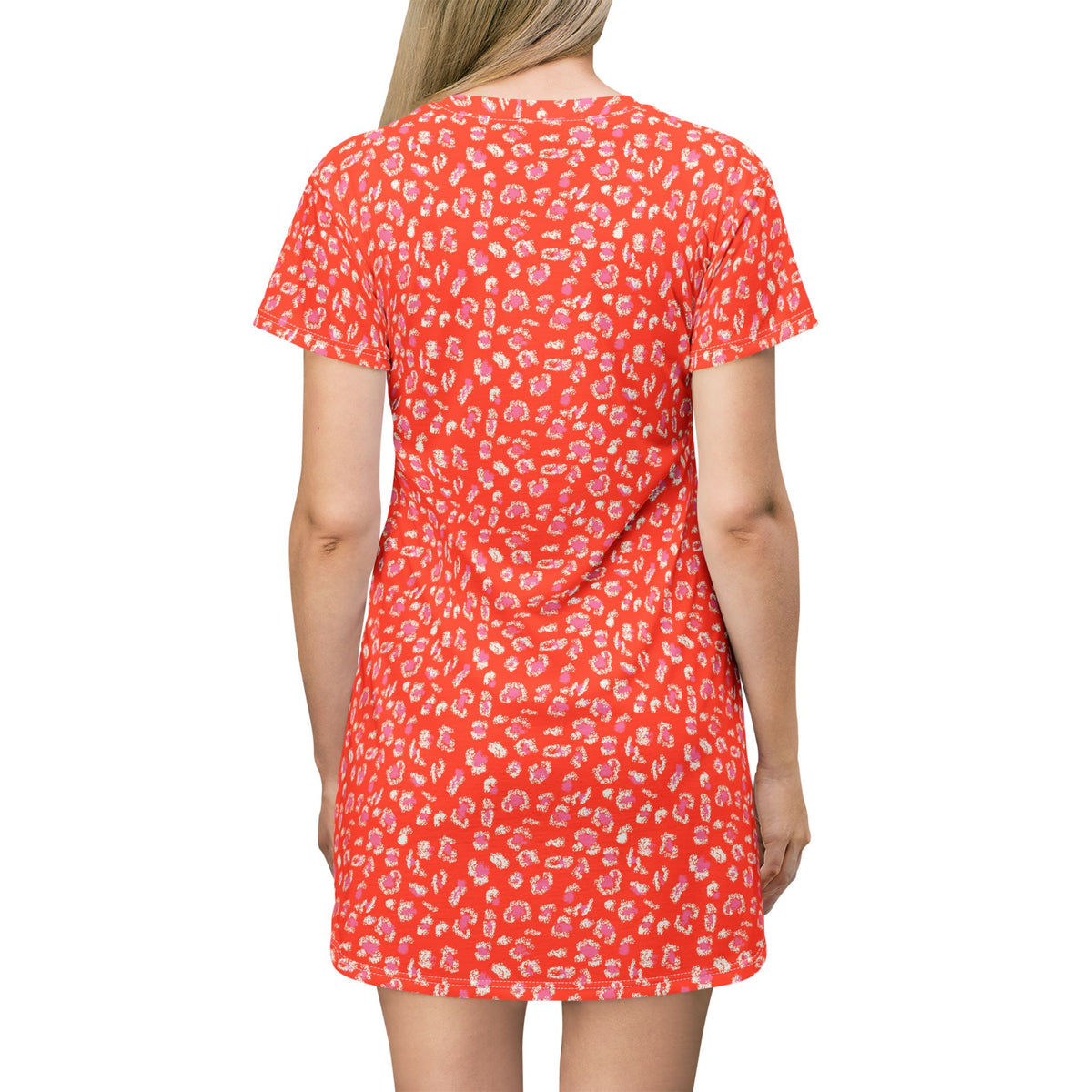 Shop Best Chic Bold Coral Leopard Print T-Shirt Dress for Casual Wear for a vibrant, comfortable look that transitions from errands to brunch. Elevate your wardrobe with the Bold Coral Leopard Print T-Shirt Dress for Casual Wear—a playful, effortless choice for laid-back days. Buy Bold Coral Leopard Print T-Shirt Dress for Casual Wear, featuring an easy fit and standout style for everyday outings.