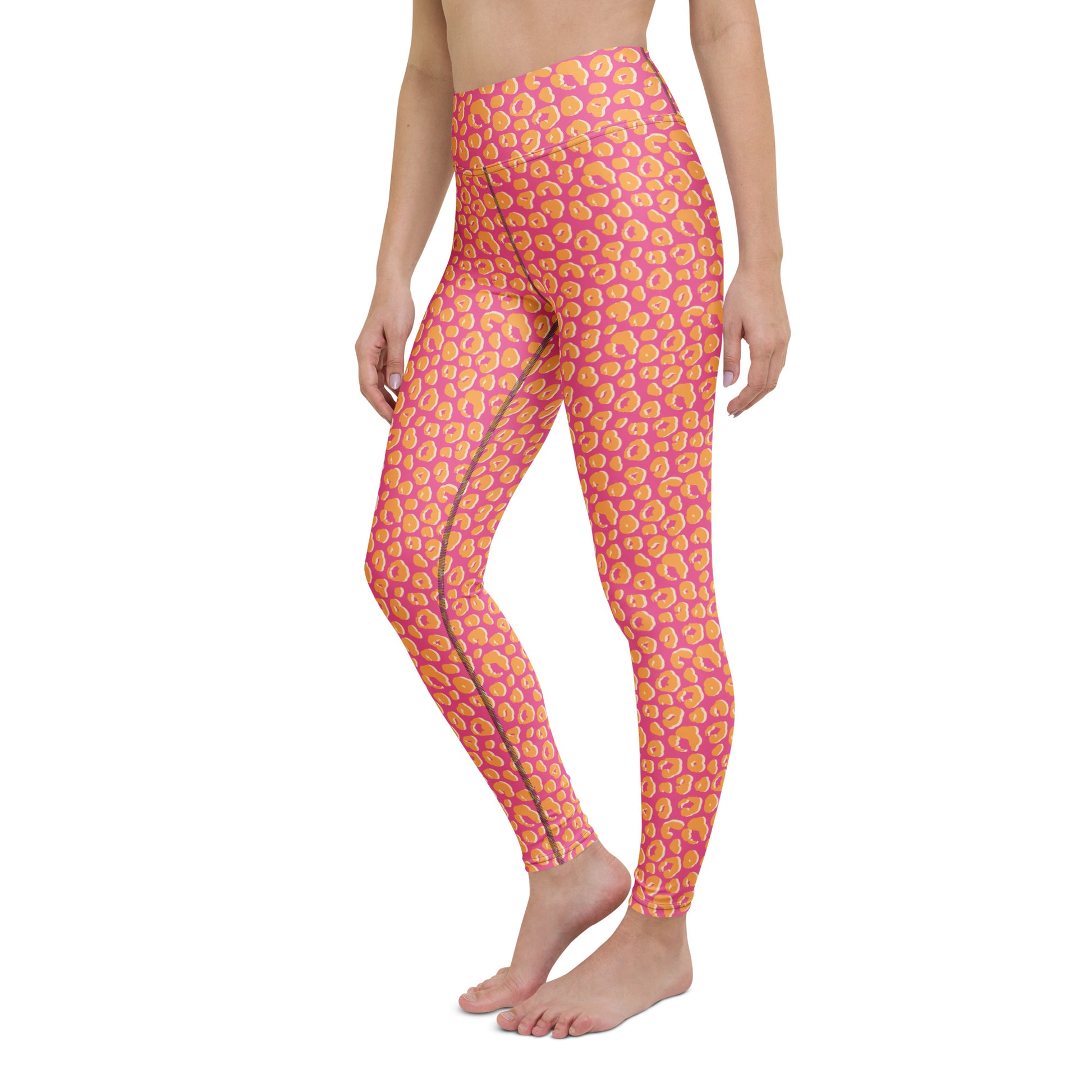 Trendy Y2K Leopard Pattern Yoga Leggings for Activewear