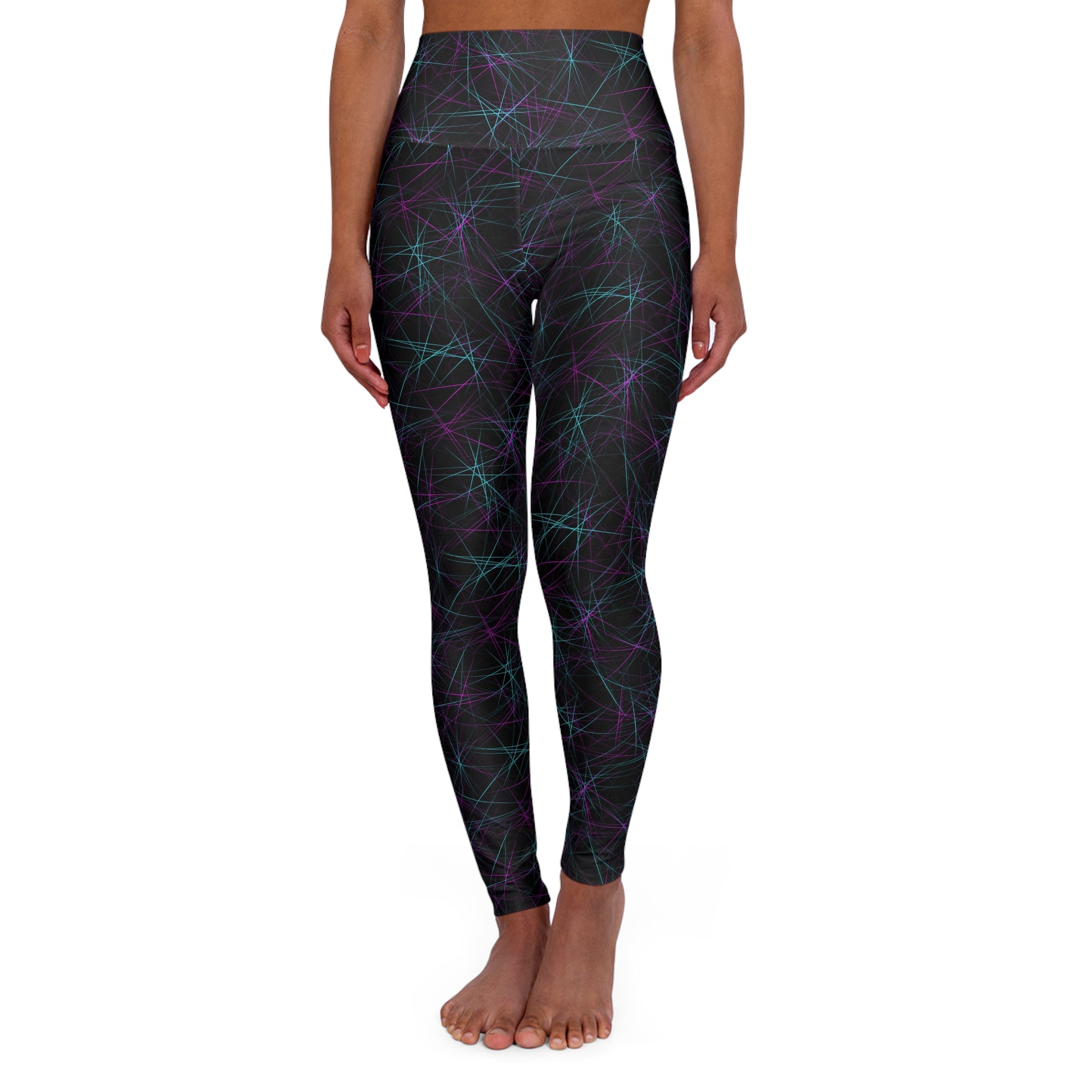 Vibrant High Waisted Yoga Leggings Colorful Neon for Activewear