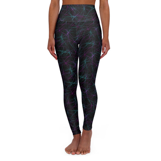 Vibrant High Waisted Yoga Leggings Colorful Neon for Activewear