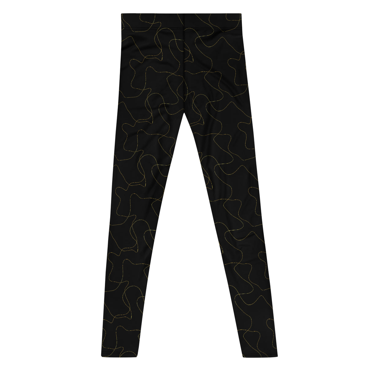 Make a statement in Modern Abstract Gold Lines on Men's Black Leggings Active Wear, featuring an eye-catching design and comfortable all-day fit. Elevate your activewear with Modern Abstract Gold Lines on Men's Black Leggings, blending bold style, comfort, and versatile performance. Buy Modern Abstract Gold Lines on Men's Black Leggings for a striking, sleek look designed for workouts, lounging, and everyday wear.