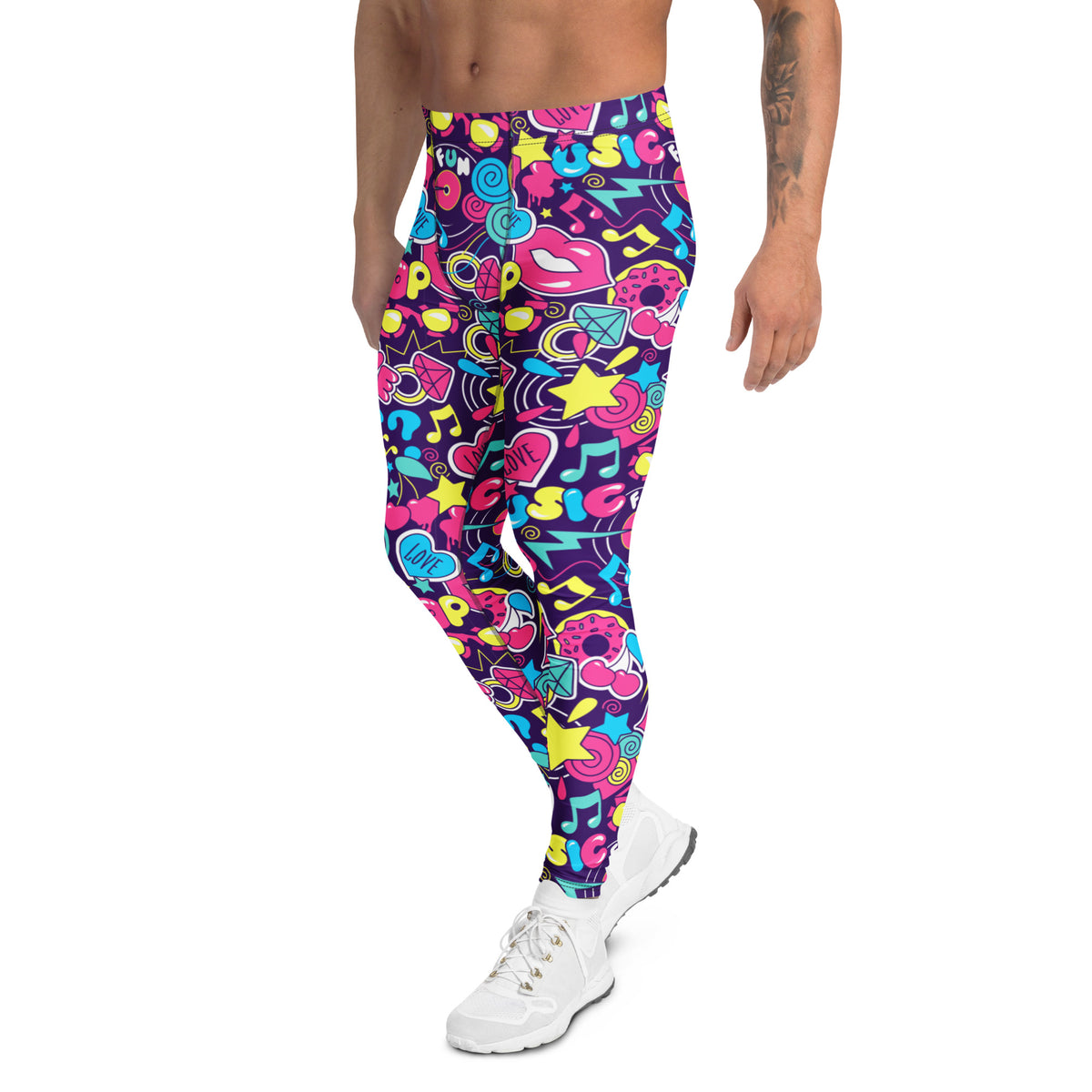 Cool Colorful Bright Trendy Pop Art Men's Leggings Activewear Shop Colorful Bright Trendy Pop Art Men's Leggings Activewear with bold prints, flexible comfort, and standout style for workouts or streetwear. Elevate your look with Colorful Bright Trendy Pop Art Men's Leggings Activewear—vibrant, comfortable gear for training and everyday style. Buy Colorful Bright Trendy Pop Art Men's Leggings Activewear designed for stretch, support, and eye-catching confidence wherever you move.