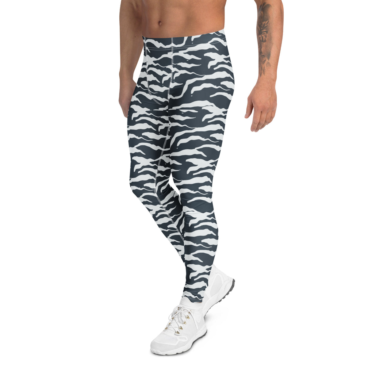 Shop Cool Camo Pattern Men's Leggings in Wavy Organic Shapes Active Wear, designed for bold comfort, flexible movement and standout everyday style. Elevate your wardrobe with Camo Pattern Men's Leggings in Wavy Organic Shapes—made for comfort, movement, and modern style. Buy Camo Pattern Men's Leggings in Wavy Organic Shapes with a distinctive look, comfortable fit, and versatile performance.