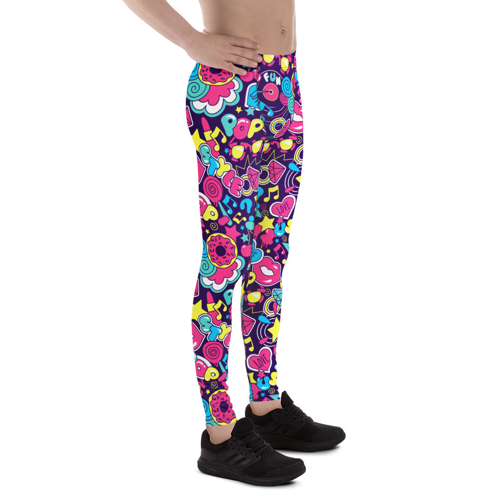 Cool Colorful Bright Trendy Pop Art Men's Leggings Activewear Shop Colorful Bright Trendy Pop Art Men's Leggings Activewear with bold prints, flexible comfort, and standout style for workouts or streetwear. Elevate your look with Colorful Bright Trendy Pop Art Men's Leggings Activewear—vibrant, comfortable gear for training and everyday style. Buy Colorful Bright Trendy Pop Art Men's Leggings Activewear designed for stretch, support, and eye-catching confidence wherever you move.