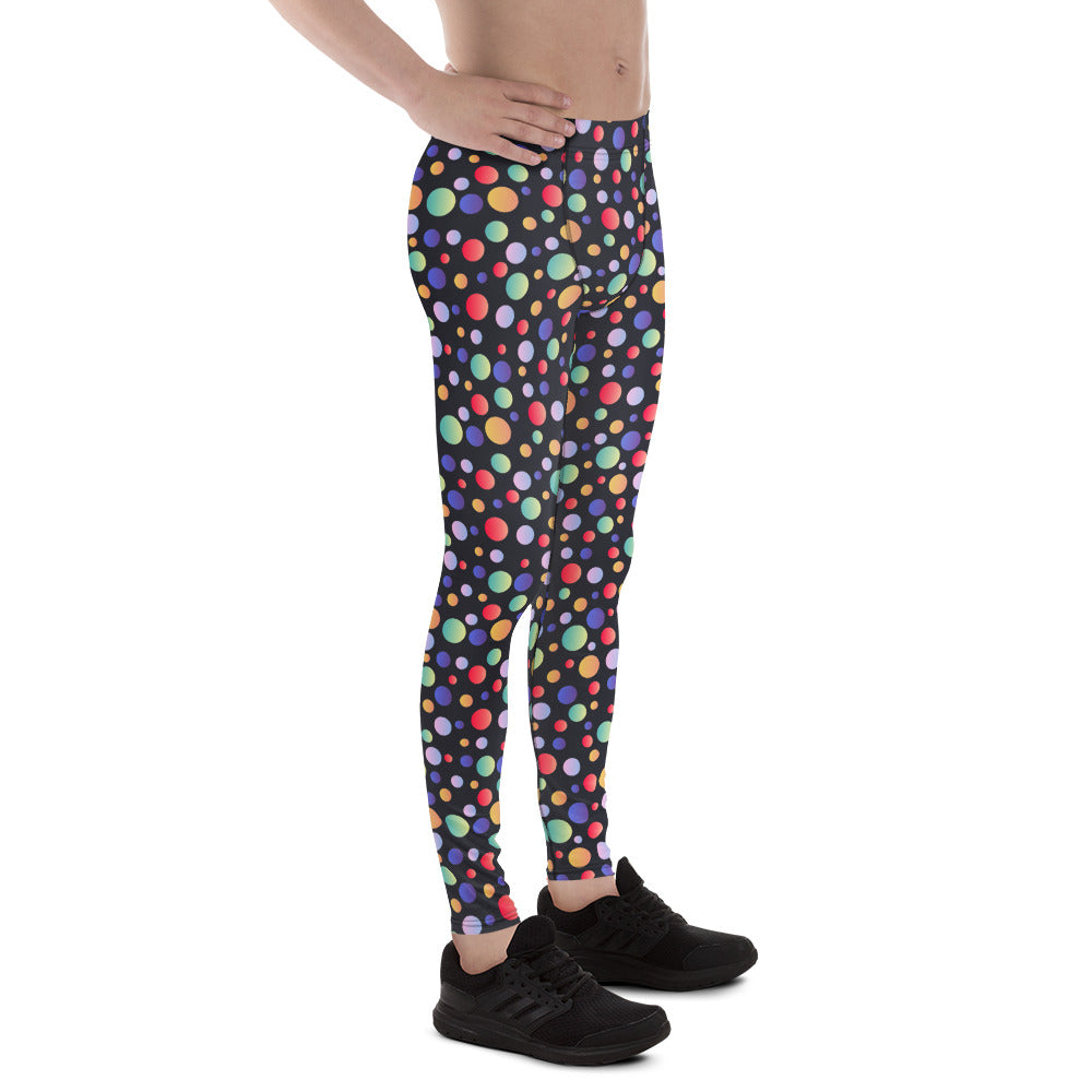 Shop Colorful Gradient Polka Dot Pattern Men's Leggings Active Wear for bold comfort, flexible fit, and standout style in every workout or outing. Elevate your activewear with Colorful Gradient Polka Dot Pattern Men's Leggings, made for eye-catching style and easy movement. Buy Colorful Gradient Polka Dot Pattern Men's Leggings with a vibrant print, smooth stretch fabric, and all-day comfort.