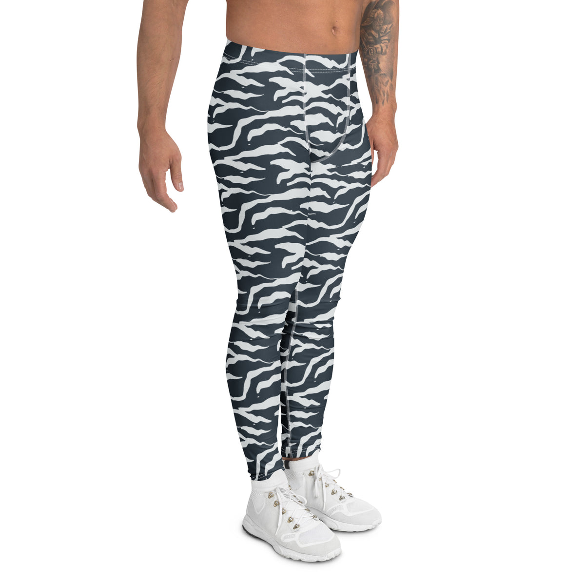 Shop Cool Camo Pattern Men's Leggings in Wavy Organic Shapes Active Wear, designed for bold comfort, flexible movement and standout everyday style. Elevate your wardrobe with Camo Pattern Men's Leggings in Wavy Organic Shapes—made for comfort, movement, and modern style. Buy Camo Pattern Men's Leggings in Wavy Organic Shapes with a distinctive look, comfortable fit, and versatile performance.
